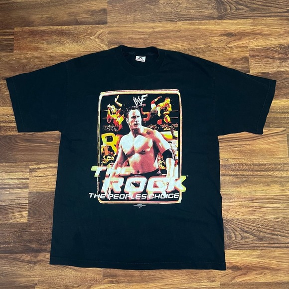 Vintage 1999 WWF The Rock The People’s Choice Graphic T-Shirt Adult XL